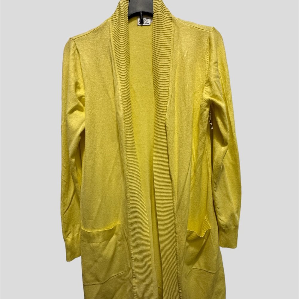 Cielo size large yellow sweater cardigan NWOT